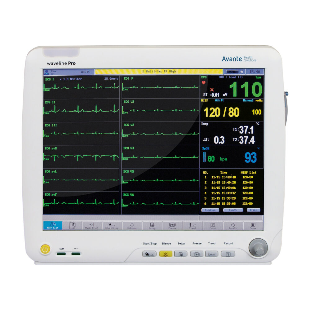 DRE Waveline Pro Touch-Screen Anesthesia Monitor