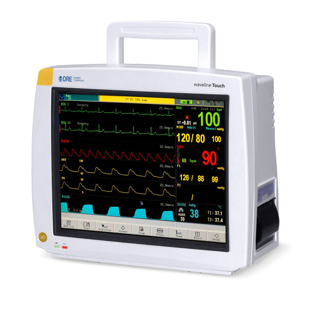DRE Waveline Touch Patient Monitor with Touch-Screen