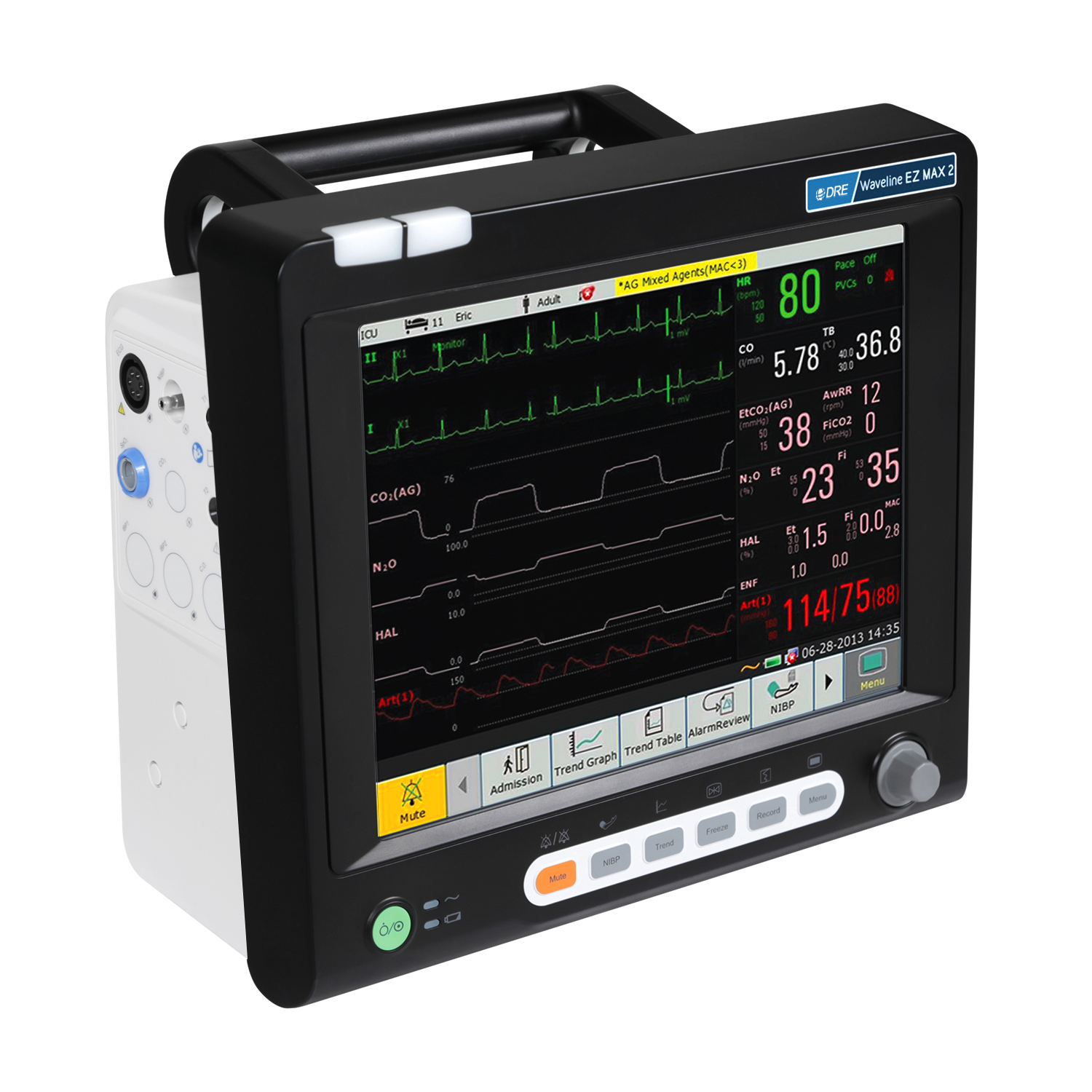 DRE Waveline EZ MAX 2 Anesthesia Monitor