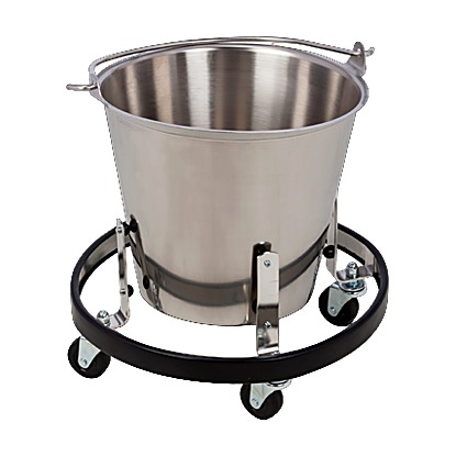 Clinton Stainless Steel Kick Bucket and Frame
